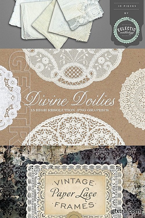 CM - Lace & Textile Mega Bundle 728069