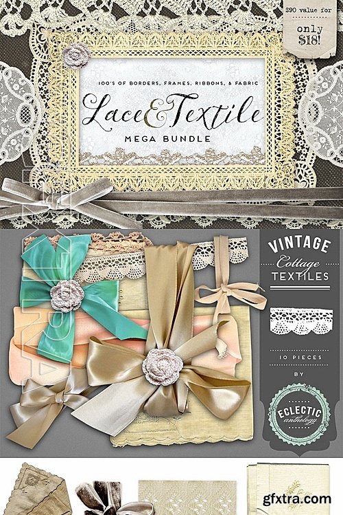 CM - Lace & Textile Mega Bundle 728069