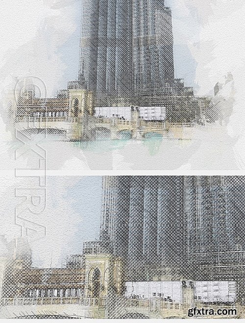 GraphicRiver - Architect Photoshop Action - Sketch Effect Creator 16564946