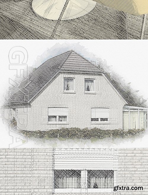 GraphicRiver - Architect Photoshop Action - Sketch Effect Creator 16564946