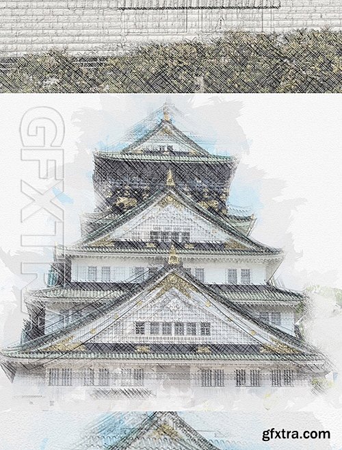 GraphicRiver - Architect Photoshop Action - Sketch Effect Creator 16564946