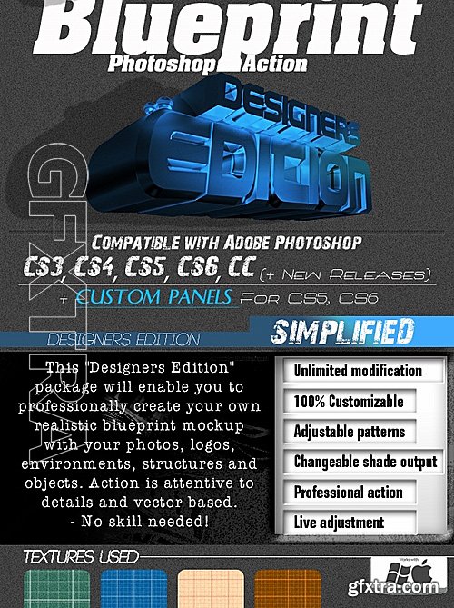 GraphicRiver - Blueprint Photoshop Action – Designers Edition 16562645