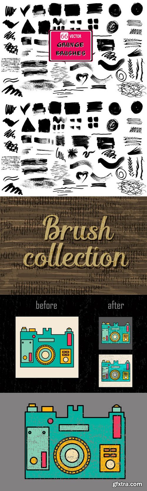 CM - 66 Grunge brushes set 1 733462