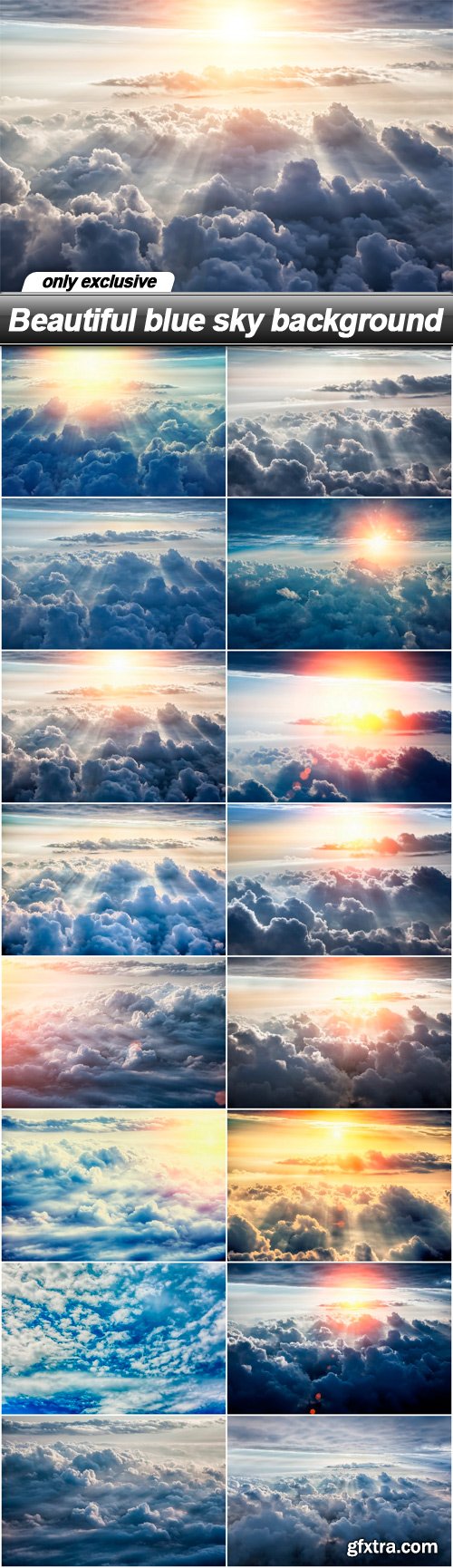 Beautiful blue sky background - 16 UHQ JPEG