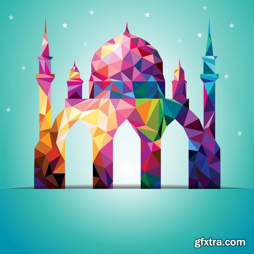 Eid Mubarak Papercut Style 10 - 48 EPS