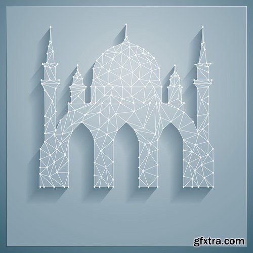 Eid Mubarak Papercut Style 10 - 48 EPS