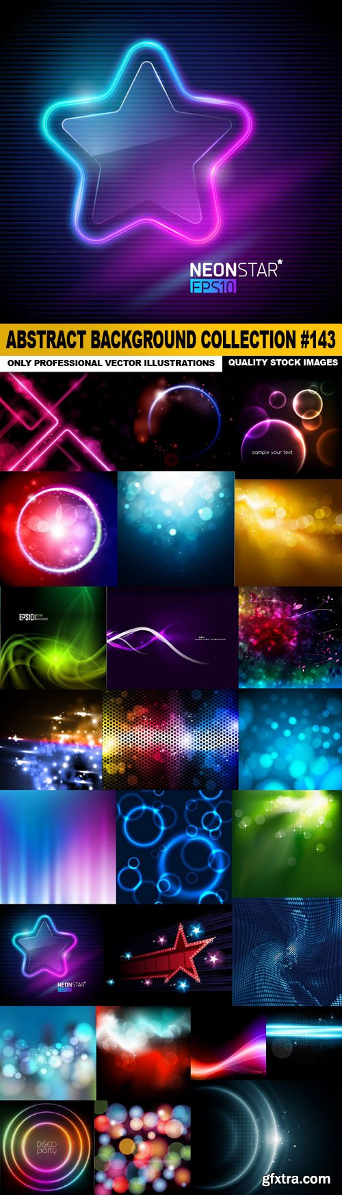 Abstract Background Collection #143 - 25 Vector