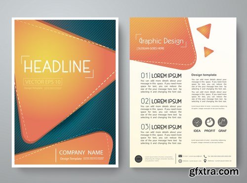 Modern Flyers, Brochure & Magazine Cover 4 - 13xEPS