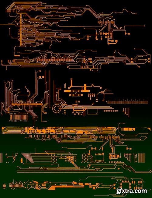 Ron's Cyborg Circuitry Photoshop Brushes