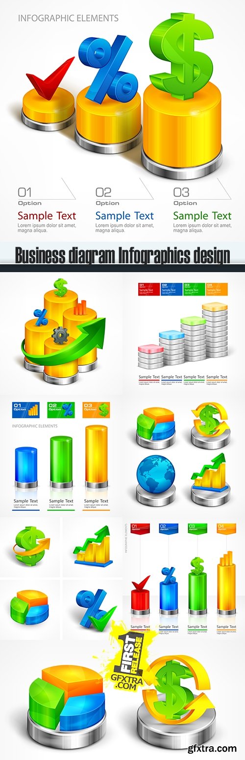 Business diagram Infographics design