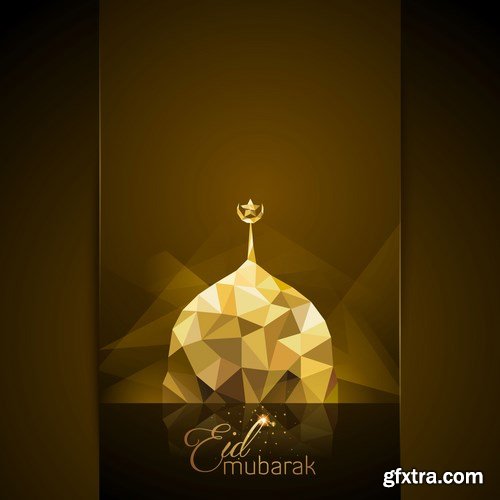 Eid Mubarak Papercut Style 11 - 48 EPS