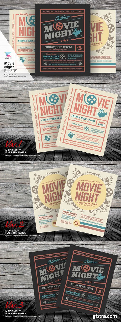 Movie Night Flyer Templates - CM 703184