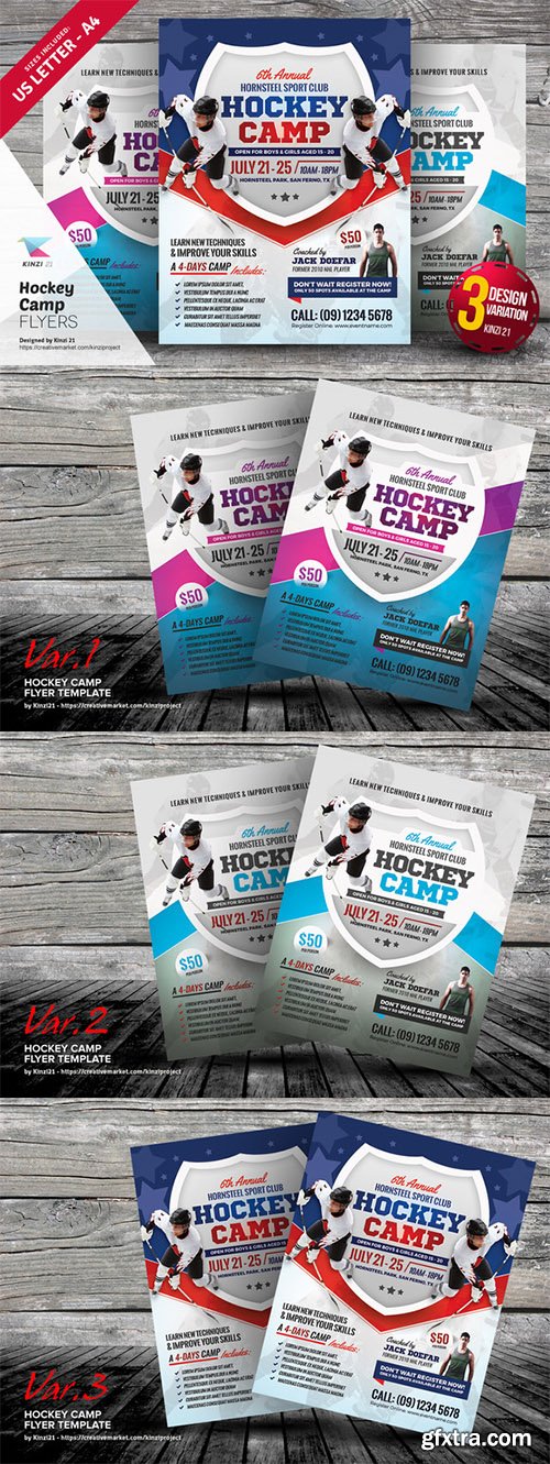 Hockey Camp Flyer Templates - CM 676642