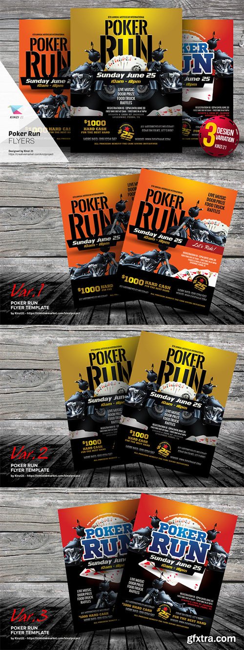 Poker Run Flyer Templates - CM 659244