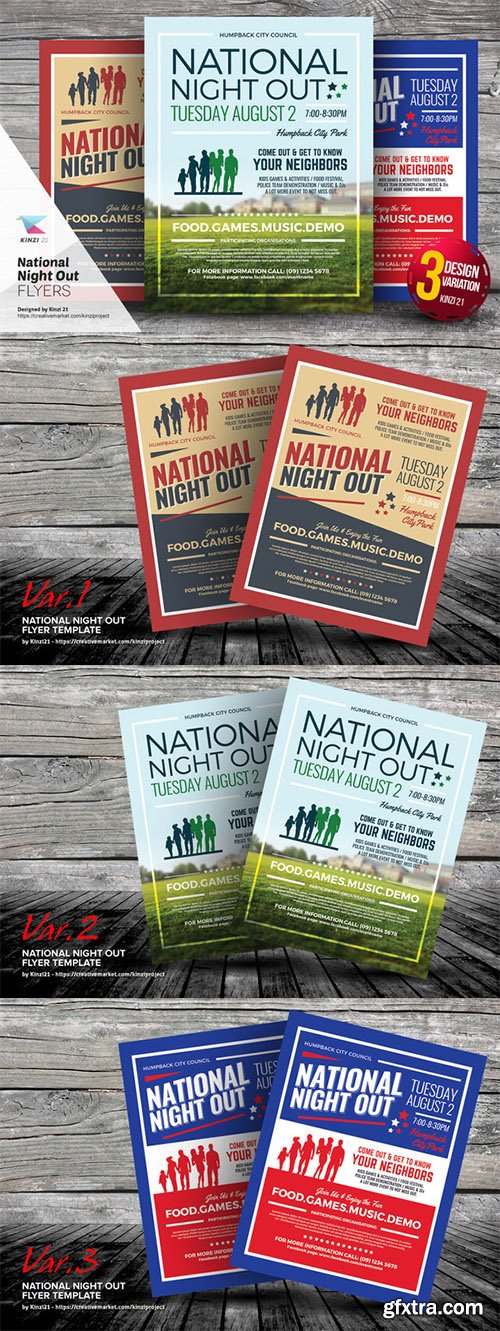 National Night Out Flyer Templates - CM 654888