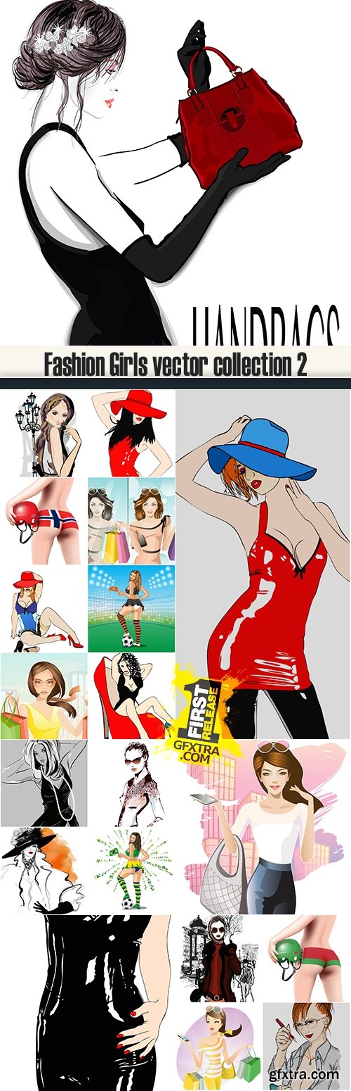 Fashion Girls vector collection 2