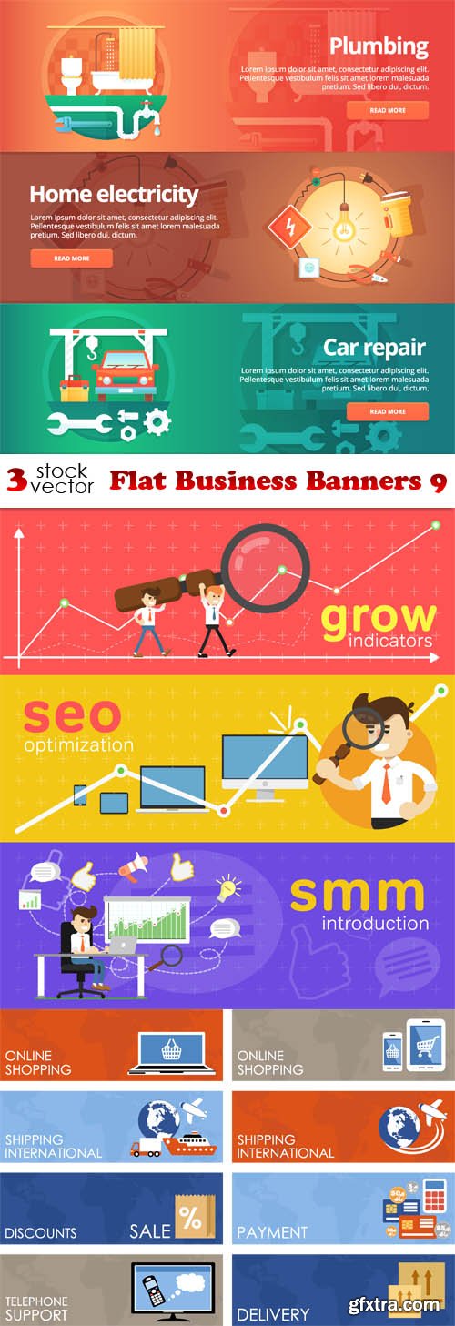 Vectors - Flat Business Banners 9