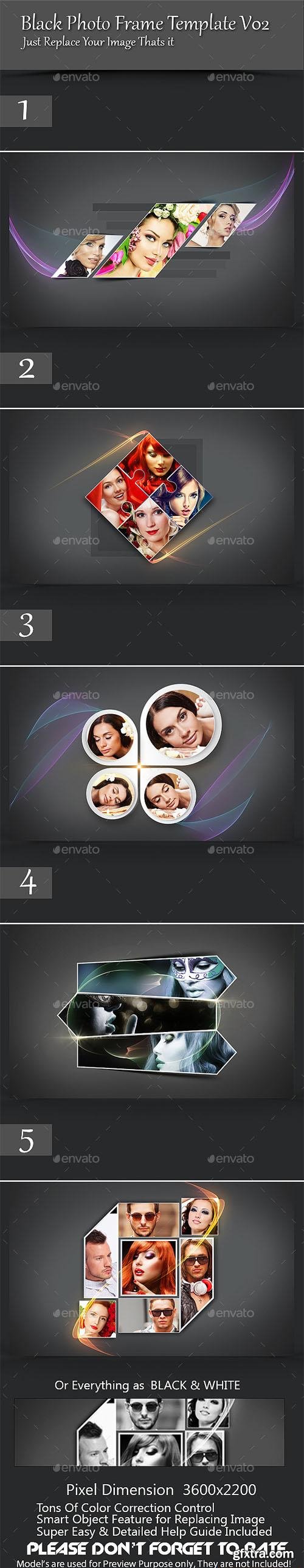 Graphicriver - Black Photo Frame Template V01 8560823