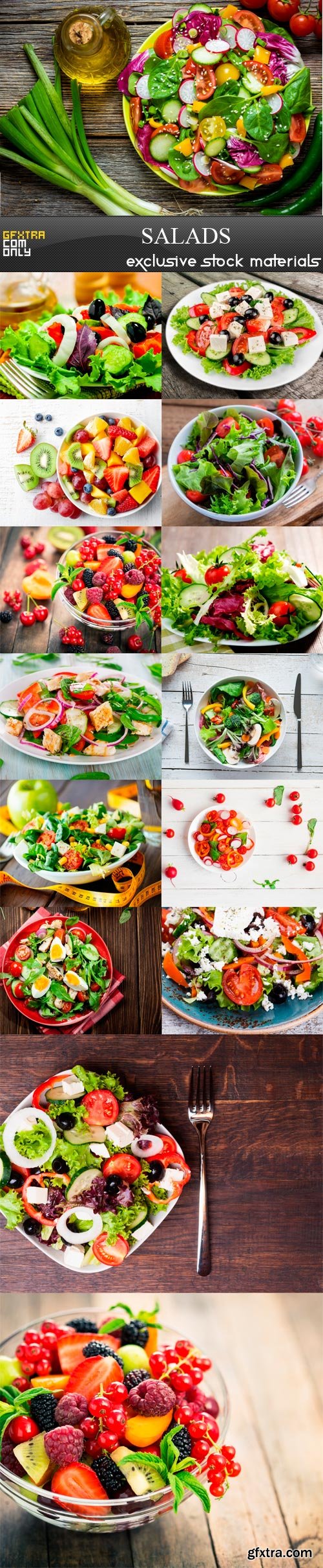 Salads - 15 UHQ JPEG