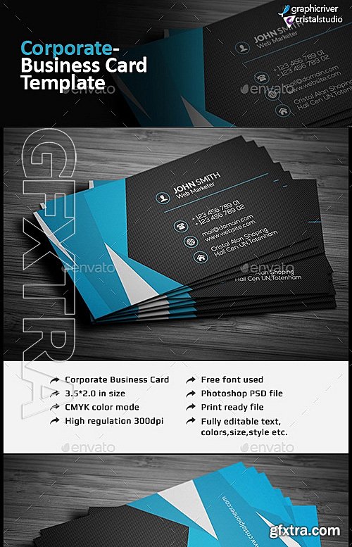 GraphicRiver - Corporate Business Card 12444095