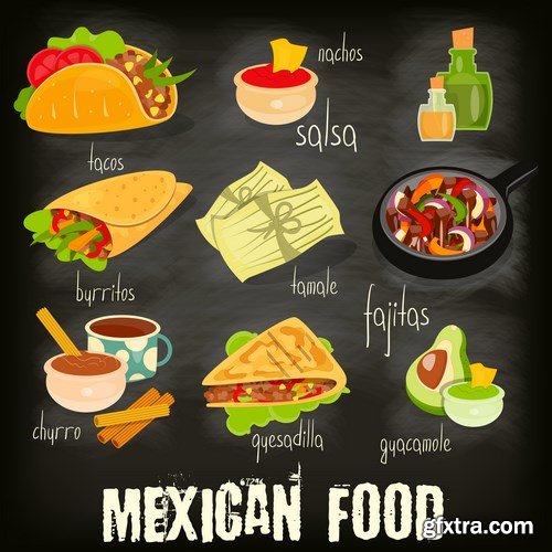 Mexican Food - 25xEPS