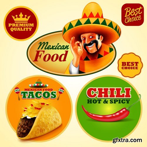 Mexican Food - 25xEPS