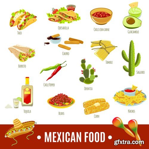 Mexican Food - 25xEPS