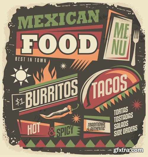 Mexican Food - 25xEPS