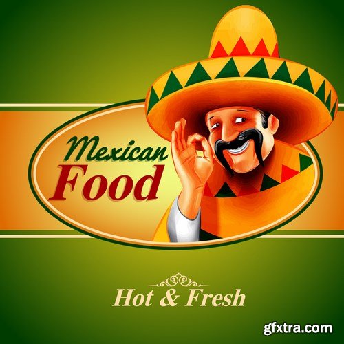 Mexican Food - 25xEPS