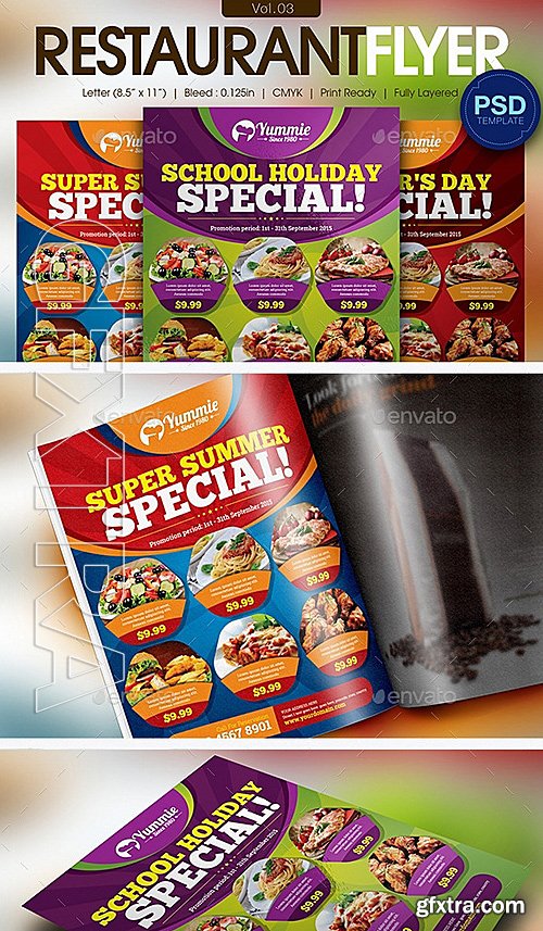 GraphicRiver - Restaurant Flyer Vol03 11595972