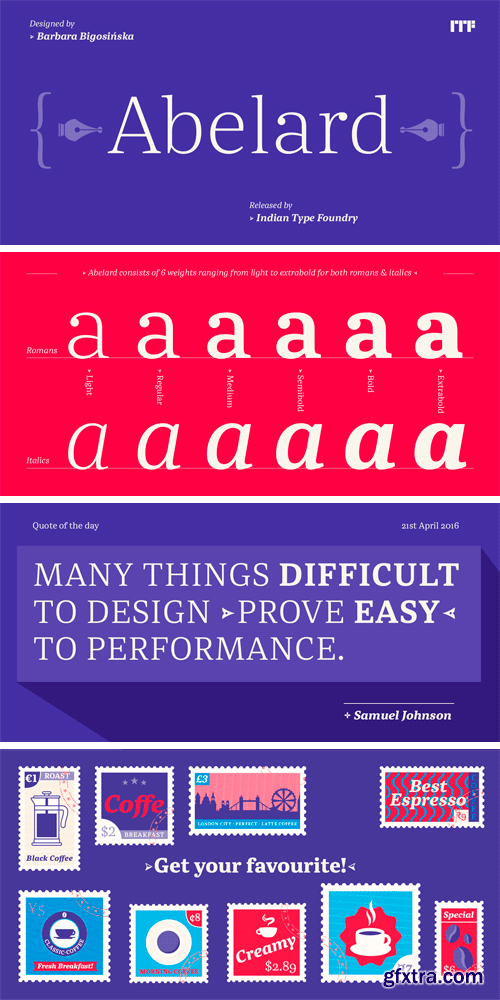 Abelard Font Family