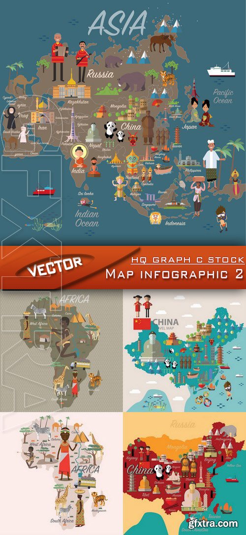 Stock Vector - Map infographic 2