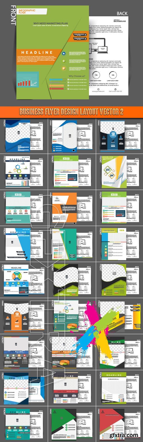 Business flyer design layout vector 2