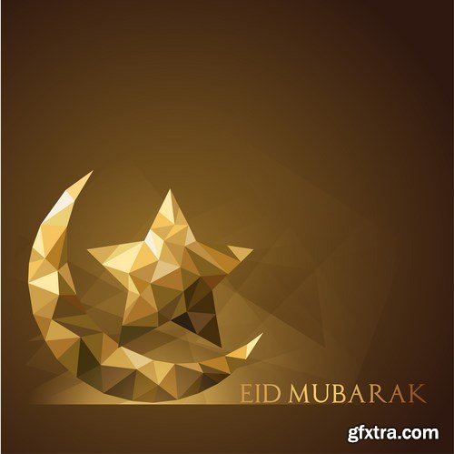 Eid Mubarak Papercut Style 12 - 48 EPS