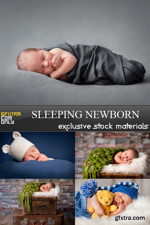 Sleeping Newborn - 5 UHQ JPEG