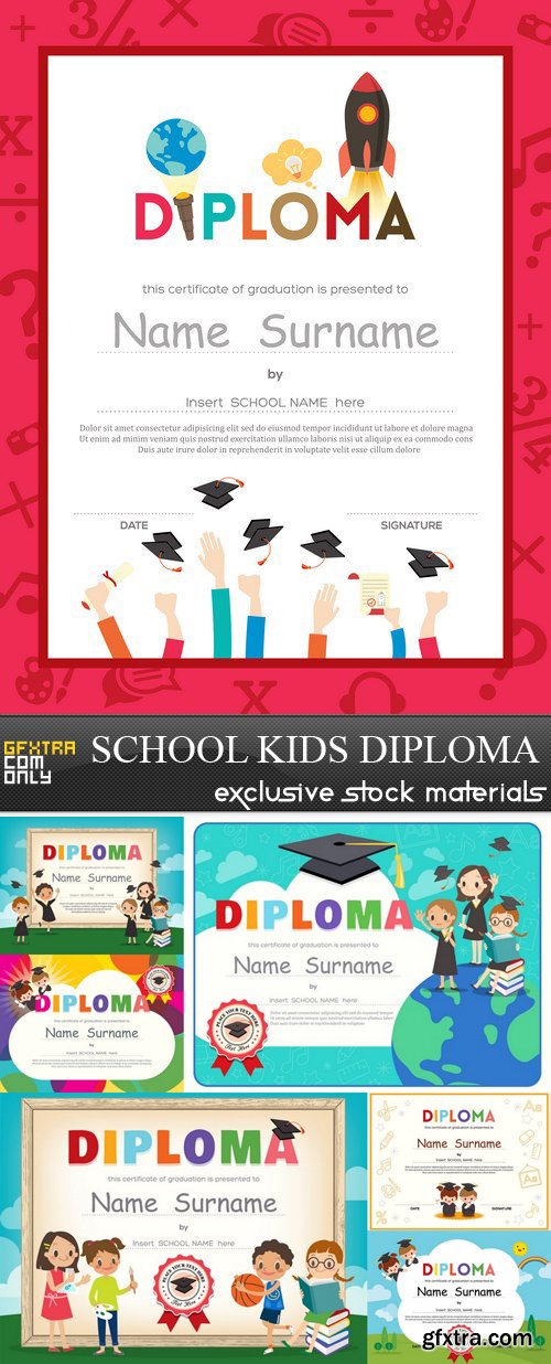 School Kids Diploma - 7 EPS