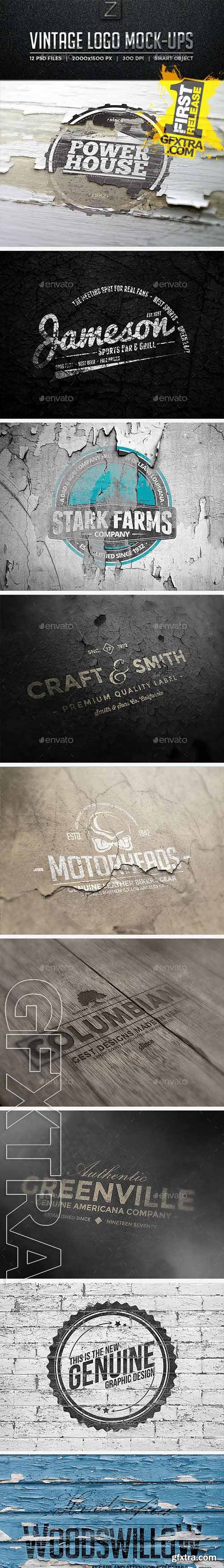 GraphicRiver - Vintage Logo Mock-Ups 8818085