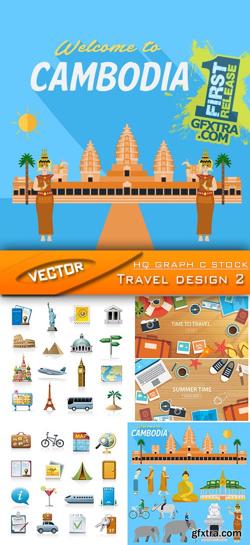 Stock Vector - Travel design 2