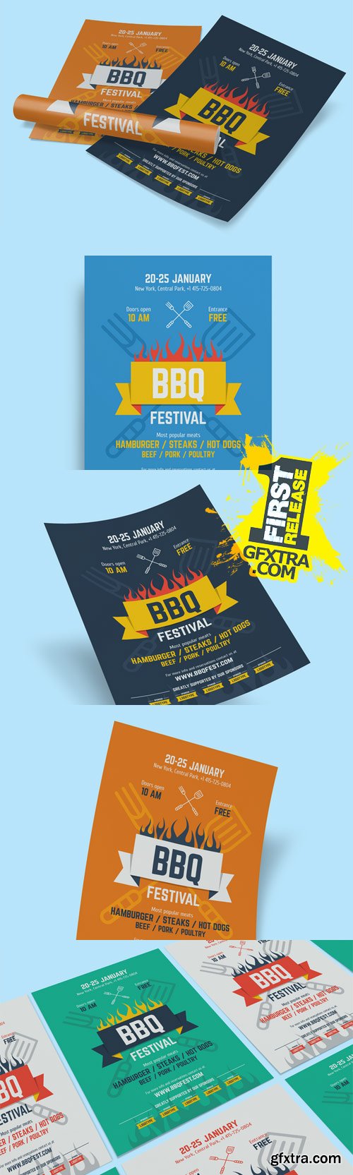 CM - BBQ Festival Poster Template, vol.2 633495