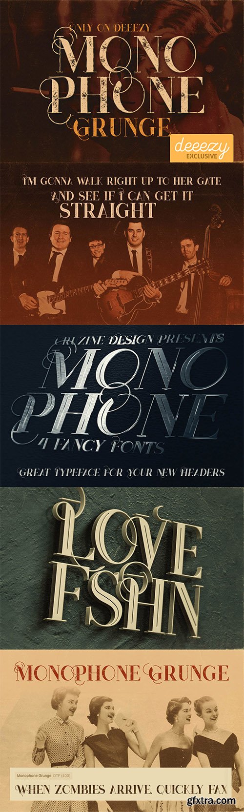 Monophone Grunge Font