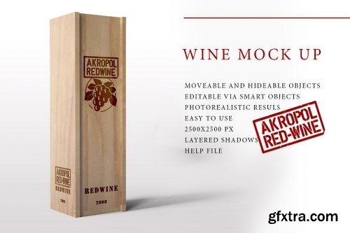 CreativeMarket Wine Mock Up 724699