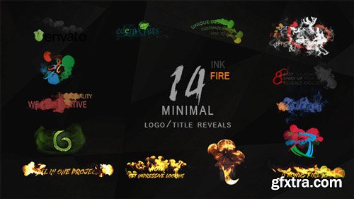 Videohive - Minimal Ink & fire Logo/Title Reveals Package - 12131344