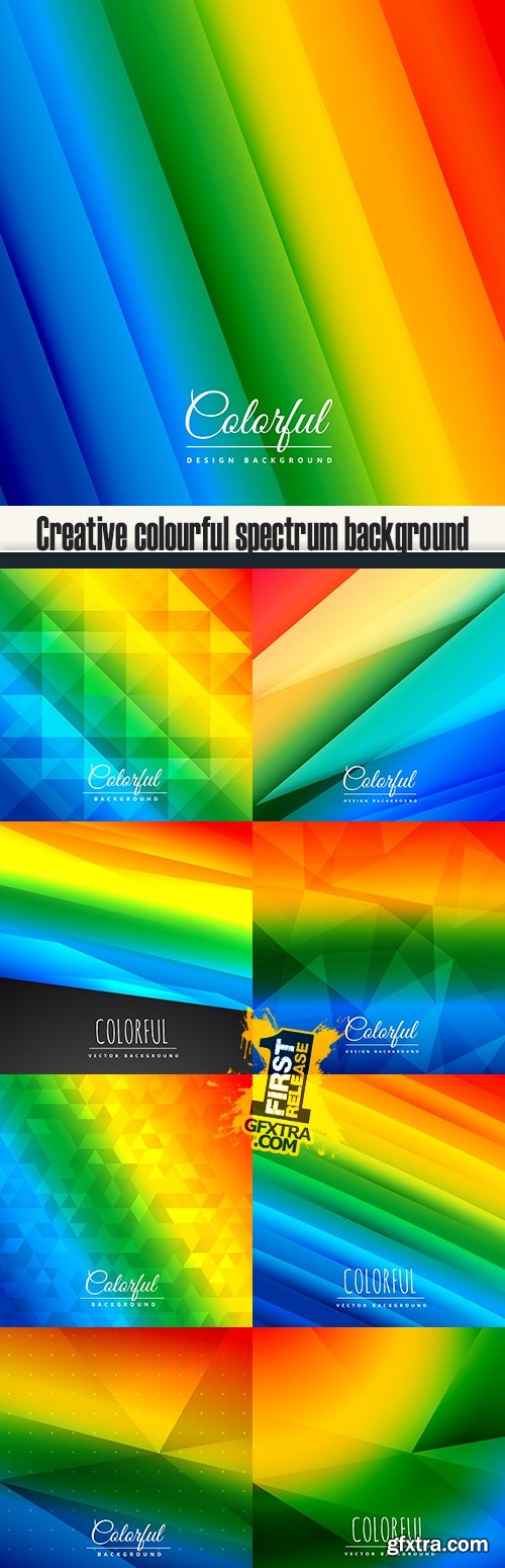 Creative colourful spectrum background