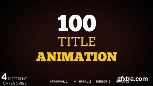 Videohive - 100 Title animation - 15965549