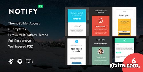 ThemeForest - Notify v1.4 - Notification Email + Themebuilder Access - 8143225