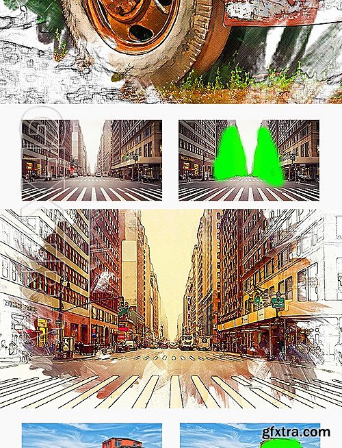 GraphicRiver - Watercolor & Pencil Photoshop Action 16578913