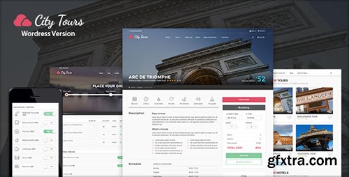 ThemeForest - CityTours v1.2.1 - Hotel & Tour Booking WordPress Theme - 13181652