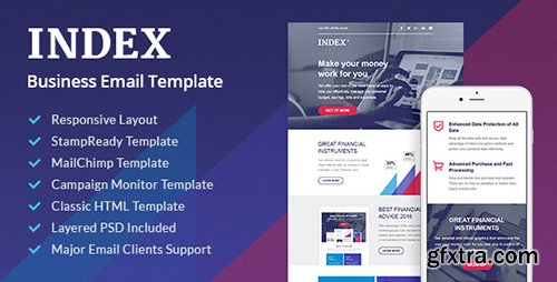 ThemeForest - Index v1.1 - Business Email Template + StampReady Builder - 14907249