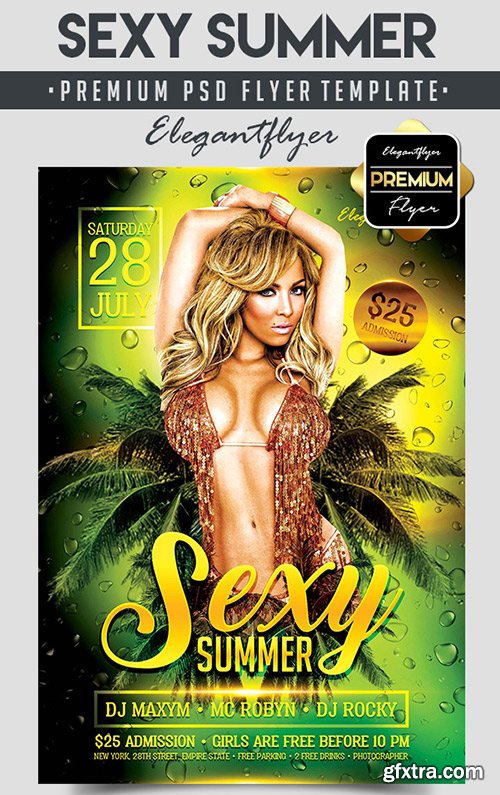 Sexy Summer – Flyer PSD Template + Facebook Cover