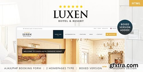 ThemeForest - Luxen v1.3.2 - Premium Hotel Template - 9525679